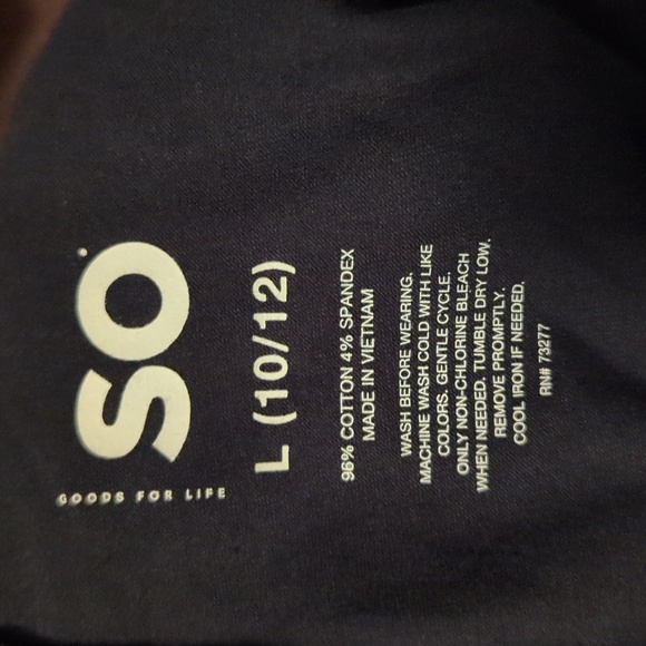 3 for $10 Bundle Sale! New So Goods for Life Black High Rise Leggings Size L - Picture 3 of 5